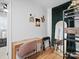 Well-lit bedroom features hardwood flooring, a desk, and a stylish mirror at 724 Finley Rd, Rock Hill, SC 29730