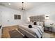 Bright bedroom with king bed and access to backyard at 10614 Arlington Church Rd, Charlotte, NC 28227