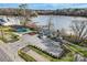 Aerial view of community kayak launch at 137 Yellow Birch Loop, Mooresville, NC 28117