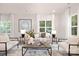 Relaxing living room featuring a neutral color palette and ample natural light at 1823 Bristol Rd, Statesville, NC 28677