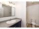 Clean bathroom with vanity, toilet and shower/tub at 2400 Caswell Ct, Gastonia, NC 28054