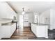 Modern kitchen featuring granite countertops and white cabinets at 3028 Semmes Ln, Indian Trail, NC 28079