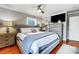 Main bedroom with king bed and stylish decor at 3335 Knob Hill Ct, Charlotte, NC 28210