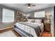 Spacious bedroom with king-size bed and hardwood floors at 3335 Knob Hill Ct, Charlotte, NC 28210