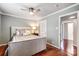 Bright bedroom with hardwood floors and neutral walls at 3335 Knob Hill Ct, Charlotte, NC 28210