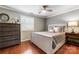 Light and bright bedroom with double bed and dresser at 3335 Knob Hill Ct, Charlotte, NC 28210