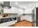 Modern kitchen with white cabinets, granite, and stainless steel appliances at 3335 Knob Hill Ct, Charlotte, NC 28210