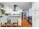 Modern kitchen with white cabinets and granite countertops at 3335 Knob Hill Ct, Charlotte, NC 28210