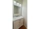 Bathroom with white vanity and marble countertop at 3957 Picasso Ct, Charlotte, NC 28205