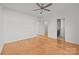 Bedroom with hardwood floors and access to bathroom at 3957 Picasso Ct, Charlotte, NC 28205