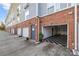 Row of garages with painted floors and exterior access at 3957 Picasso Ct, Charlotte, NC 28205