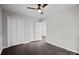 Bedroom with double door closet and ceiling fan at 401 Stokes Ave, Clover, SC 29710