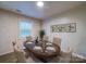 Dining room with an oval table, chairs, and wall art at 4830 Carnbrook Pl, Charlotte, NC 28212