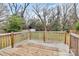 Wooden deck overlooking a large backyard at 5442 Kinsale Ln, Charlotte, NC 28215