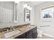 Bathroom with granite countertop, double sinks and large mirrors at 1076 Fox Chase Dr, Newton, NC 28658