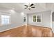 Bright and airy bedroom with hardwood floors and large windows at 1076 Fox Chase Dr, Newton, NC 28658