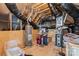 Unfinished utility room showing water heater, HVAC equipment and associated connections at 1209 Cedar Park Dr, Pineville, NC 28134