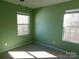 Bedroom with green walls, two windows, and carpet flooring at 274 Village Creek Way, Salisbury, NC 28147