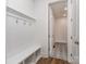 This mudroom features a built-in bench, storage cubbies, and decorative tile flooring at 320 Triple Ponds Ct, Clover, SC 29710