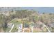 A high angle aerial of the property boundaries, landscaping, and home location near the water at 8039 Mcconnell Rd, Denver, NC 28037