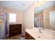 Small bathroom with single vanity and shower/tub combo at 1274 Bicycle Ct, York, SC 29745