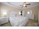 Main bedroom with white dresser and ceiling fan at 1274 Bicycle Ct, York, SC 29745