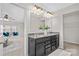 Double vanity bathroom with granite countertop at 188 Water Ski Dr, Statesville, NC 28677