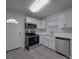 Modern kitchen with white cabinets and stainless steel appliances at 2996 Shady Ln, Charlotte, NC 28208