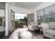 Bright sitting room with gray chairs, dark wood floors, and a view of the outdoor patio at 3013 Old Glory Dr # 24, Gastonia, NC 28056