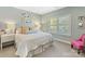 Bedroom with queen bed, light walls, and window with shutters at 3364 Northampton Dr, Charlotte, NC 28210