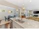 Kitchen boasts a large island with sink and breakfast bar seating at 3364 Northampton Dr, Charlotte, NC 28210