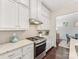 Modern kitchen features stainless steel appliances and white cabinetry at 3364 Northampton Dr, Charlotte, NC 28210