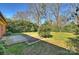 Spacious backyard with wooden deck and lush greenery at 4017 Sulkirk Rd, Charlotte, NC 28210