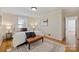 Main bedroom with hardwood floors and en-suite bathroom at 4017 Sulkirk Rd, Charlotte, NC 28210