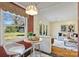 Kitchen breakfast nook with view of backyard at 4017 Sulkirk Rd, Charlotte, NC 28210