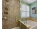 Bathroom with shower and garden tub at 500 Planters Way, Mount Holly, NC 28120