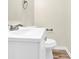 Bathroom featuring a modern white sink and chrome faucet at 9106 Nash Ave, Charlotte, NC 28213