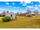 Large backyard with two storage sheds at 129 Ann St, Salisbury, NC 28146