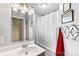 Clean bathroom with shower/tub combo at 129 Ann St, Salisbury, NC 28146