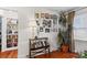 Charming library with built-in bookshelves and vintage furniture at 129 Ann St, Salisbury, NC 28146