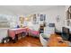 Home office features hardwood floors, window light, and ample work space at 129 Ann St, Salisbury, NC 28146