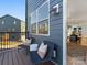 Cozy outdoor deck area featuring comfortable seating and stylish accents at 8005 Elevate Ct, Charlotte, NC 28205