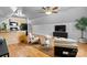 Living area with kitchenette, TV, and seating area at 116 Diamond Head Dr, Mooresville, NC 28117