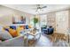 Spacious living room featuring hardwood floors and comfy seating at 226 Hickory St, Locust, NC 28097