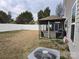 Backyard with gazebo, hot tub, and storage shed at 3960 Farmington Ridge Pkwy, Charlotte, NC 28213