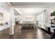 Formal dining room with a rustic table and chairs at 3960 Farmington Ridge Pkwy, Charlotte, NC 28213