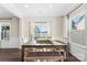 Charming dining room features a wooden table and bench at 3960 Farmington Ridge Pkwy, Charlotte, NC 28213