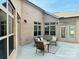 Outdoor patio featuring brick walls, modern seating and lots of natural light at 409 Newstyle Way # 3, Cramerton, NC 28056