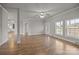 Hardwood floors and an open layout in the living room at 4759 Mel Nunnery Rd, Fort Lawn, SC 29714