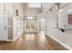 Breakfast nook with hardwood floors and lots of light at 7708 Spanish Oaks Dr, Waxhaw, NC 28173